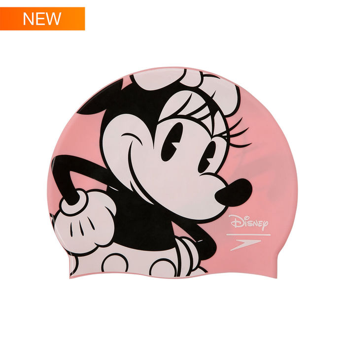 Babyhug Disney Cotton Woven Summer Cap with Minnie Mouse Family Graphics & 3 D Ear Applique Red - Diameter - 16 cm